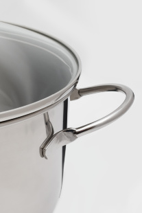 Кастрюля "Классика-ПРИМА" 5 л (прутковые ручки и стеклянная крышка) (220/187 мм)