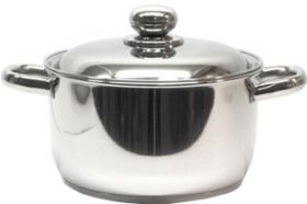 Кастрюля "Классика-ПРИМА" 7 л (объёмные ручки и металлическая крышка) (260/214 мм)