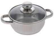 Кастрюля "Славяна" 1 л со стеклянной крышкой (160/136 мм)