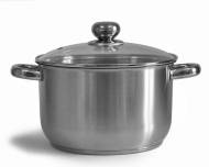 Кастрюля "Славяна" 4,5 л со стеклянной крышкой (220/187 мм)