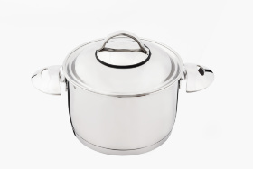 Кастрюля "Аметист" 1,75 л (160 мм) с металлической крышкой