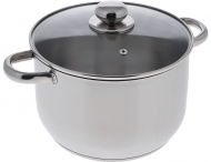 Кастрюля "Славяна" 5 л со стеклянной крышкой (220/187 мм)