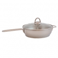 Сковорода "Классика-ПРИМА" 1,5 л со стеклянной крышкой (220/185 мм)