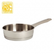 Сковорода "Аметист" 1 л (200 мм) со стеклянной крышкой и одной ручкой