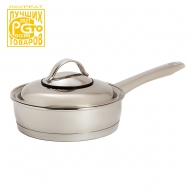 Сковорода "Аметист" 1 л (200 мм) с металлической крышкой и одной ручкой