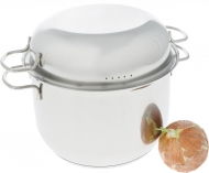 Кастрюля "Классика-Прима" для варки мантов 5 л с ТРС-3 с 2 вставками (220/136 мм)