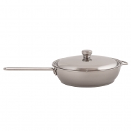 Сковорода "Классика-ПРИМА" 2 л с длинной и короткой ручкой и металлической крышкой (260/214 мм)