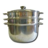 Пароварка двухъярусная (кастрюля-стимер) серия "Классика" (260/206 мм)