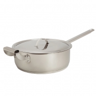 Сотейник 8 л с металлической крышкой, две листовые ручки (316/298 мм)